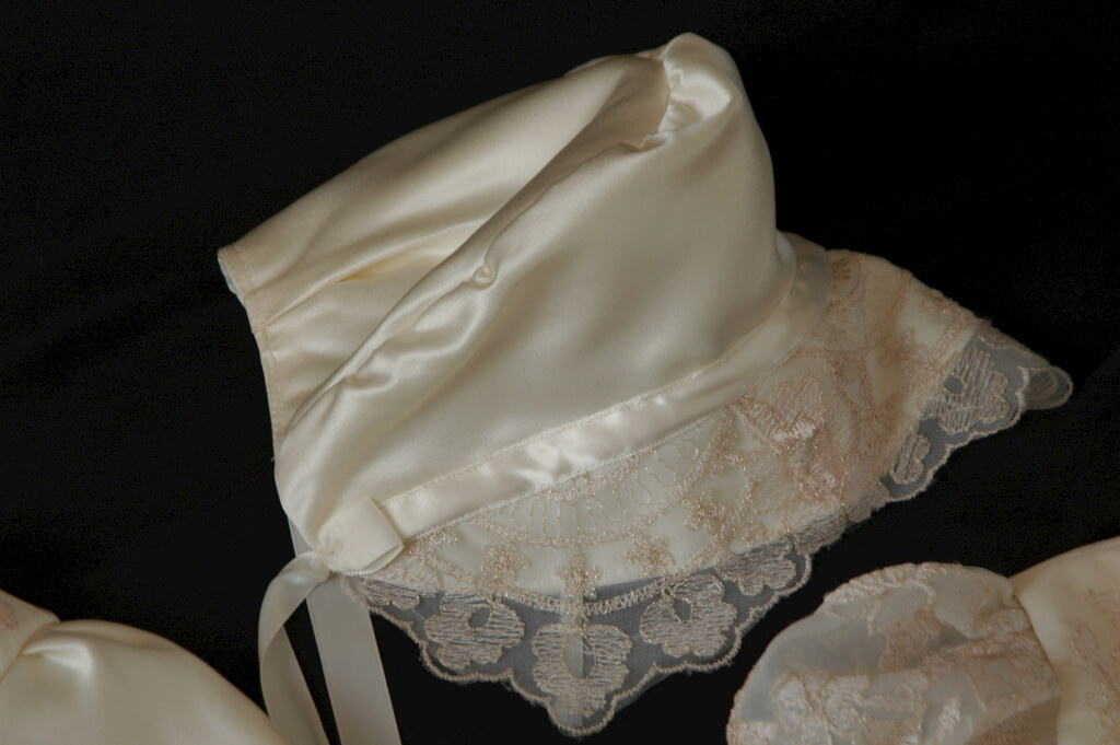 Christening Gowns - Christening Bonnet by JenMar Creations