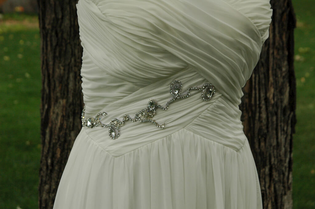 Wedding Accessories. Rhinestone Wraparound Belt by JenMar Creations