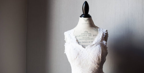 Vintage wedding gown redesign